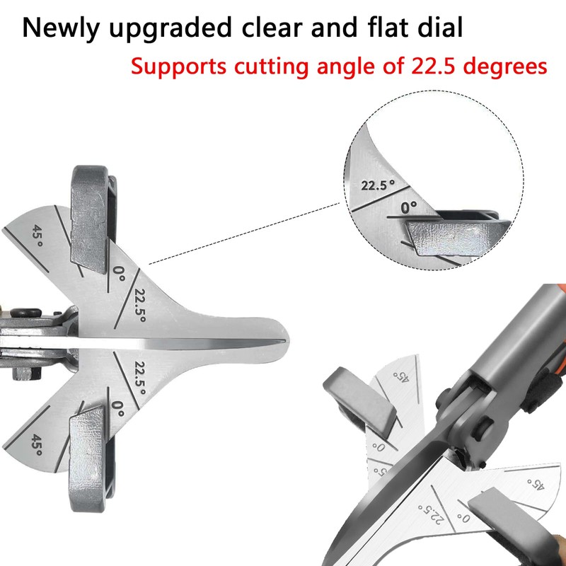 Wonglea Miter Shears for Wood Trim Molding,Long Handle Quarter Round