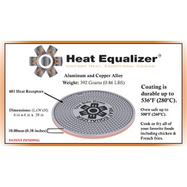 Heat Equalizer-6 inch None Stick Copper finish Heat Diffuser for Gas Stoves – Aluminum & Copper Alloy Hot Plate for Even Cooking-Burner Cover & Simmer Plate