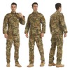 LANBAOSI Men's Tactical Jacket and Pants Military Hunting ACU Uniform