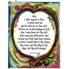 Dear God 3rd Step Prayer AA poster - Heartful Art
