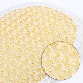 Soft Weave Facial Exfoliation Discs with Secure Finger Band - Sisal Cleanser Sponge Pads for Gentle Cleansing, 5-Pack