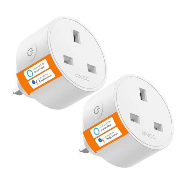 Smart Plug Mini GNCC WiFi Plugs Works with Alexa, Google Home, Smart Socket Wireless Remote Control Timer Plug, Smart WiFi Outlet with Device Sharing , 2.4G WIFI Only, 13A 3120W, 2 Pack