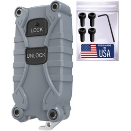 Dubbs Hardware Key Fob Shell Replacement for Toyota Remote - Fits HYQ12BBX HYQ12BAN | Lock Unlock Panic - Housing Case with Bottle Opener - No Electronics Included - (Cement, 2 Button)