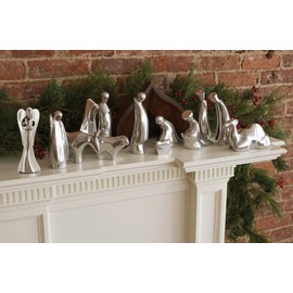 Nambe - Holiday Collection - Christmas Angel Figurine (3" x 9") - Made with Nambe Alloy