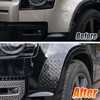 Front Wheel Arch ABS Black Body Anti-Scratch Protection Cover Trim