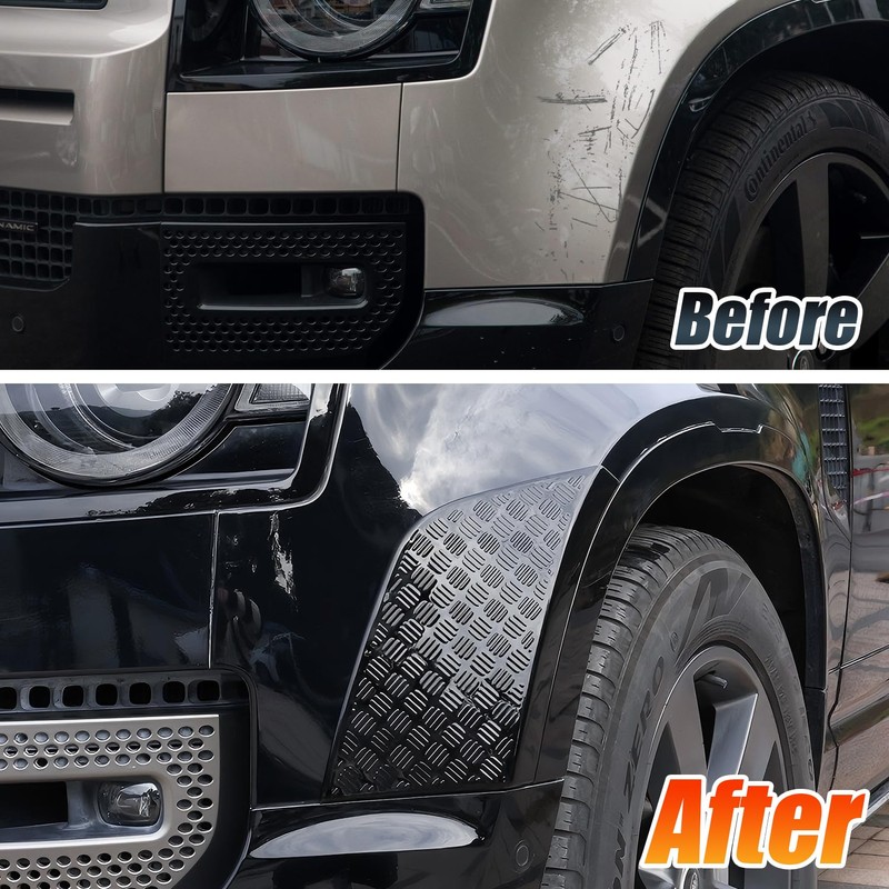 Front Wheel Arch ABS Black Body Anti-Scratch Protection Cover Trim