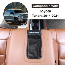 Car Center Console Armrest Box Storage Box Cover Slot Sticker Fit Toyot@a Tundra 2014-2021 Console Organizer Tray Container Storage Box Armrest Slot Pad Decorative Cover Frame Interior Accessories