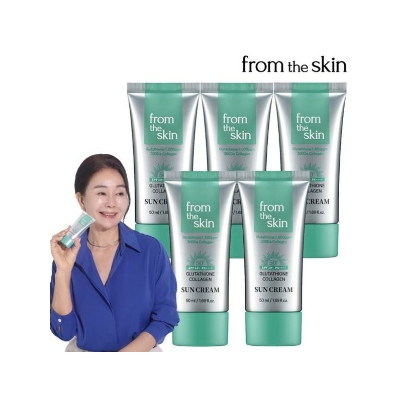 from the skin [하프클럽]여배우 김청의 선택 프롬더스킨 선크림 본품(50ml) 5통