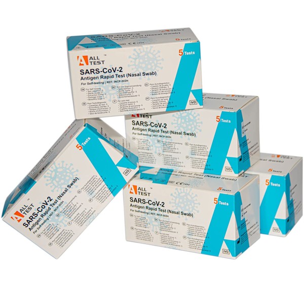 5 x Nasal Antigen Laientest Self-Test CE 1434 Self-Test Also for the Omicron Version