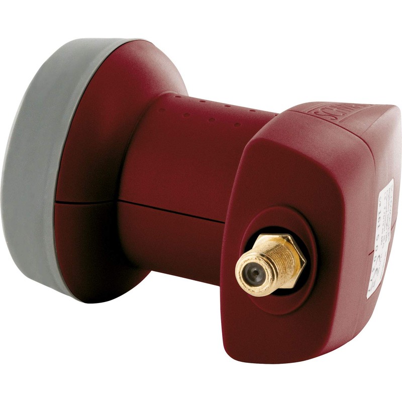 Schwaiger extremely heat resistant SUN Protect Single LNB Brick Red