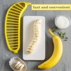 Banana Slicer Cutter, Banana Cutter Slicer Practical Kitchen Tool (Yellow,