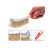 Heavy-Duty Stainless Steel Wire Brush, 235mm Length, Ergonomic Red Handle,