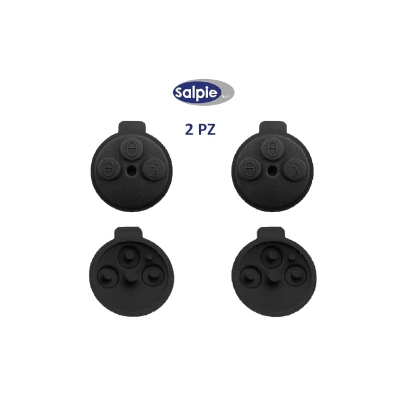 SALPIE 2 Pieces Replacement Buttons Remote Control Rubber Shell 3
