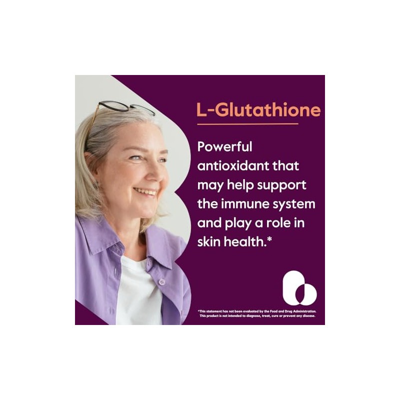 BESTVITE L-glutatión 500 mg utilizando ingrediente setria clínicamente investigado (60