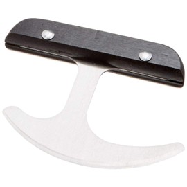 Sammons Preston Rocker Knife with Plastic Handle, Rocking Grip Knife for Disabled, Rolling T Knife with Curved Blade, Adaptive Knife with Good Grip for Amputee, Handicapped, 4" Handle & 3.5" Blade