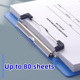 Clipboard A4, 2 Packs Plastic Clipboards Writing-Pad with Duty Clip for Office & Classroom Supplies -Blue