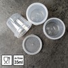 com-four® 48 x Storage Containers with Lids, Universal Plastic Containers