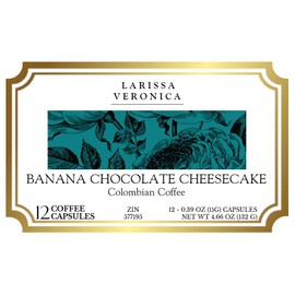 Banana Chocolate Cheesecake Colombian Coffee (Single Serve K-Cup Pods) (Gourmet, Naturally Flavored, Whole Coffee Beans) (12 pods, ZIN: 577195) - 3 Pack