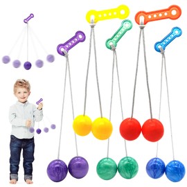 MHDUYEG Pack of 5 Click Clack Balls Clacker Ball Game Stress Relief Clack Game Stress or Anxiety Relief Children's Party Gifts Thanksgiving Gifts for Children and Adults