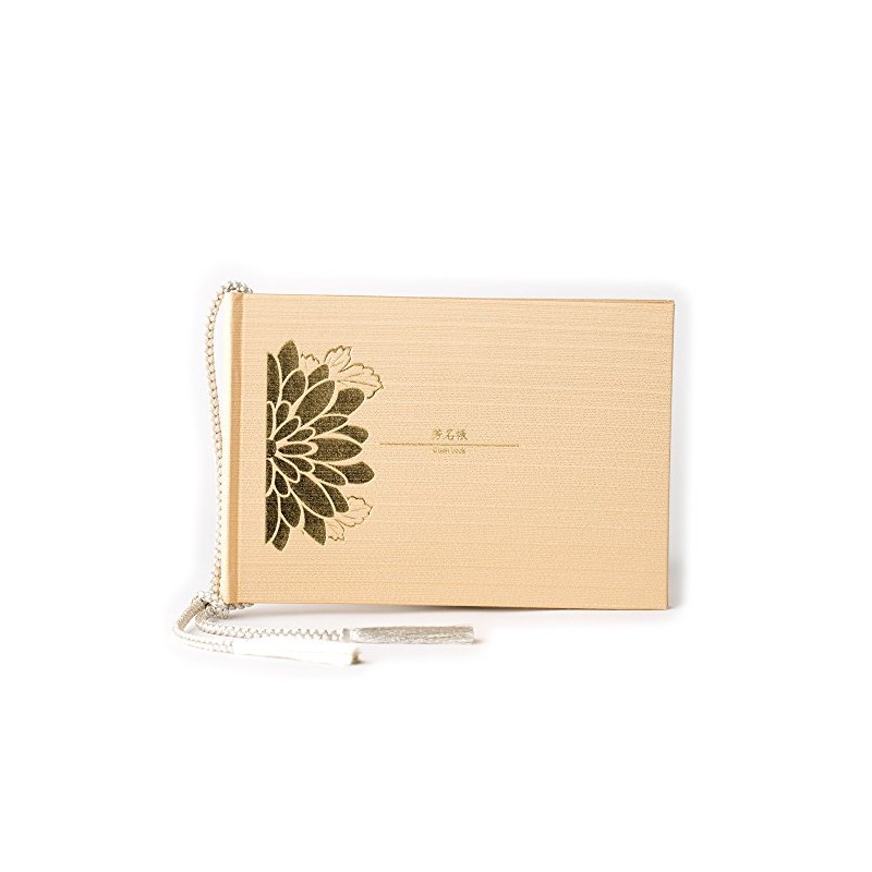 高知製本 ゲストブック 結婚式 芳名帳 芳名録 ブライダル ウェディング 寿シリーズ(シャンパンゴールド)