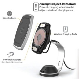 Scosche MagicMount Pro Wireless Charging Magnetic Mount for Home/Office