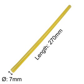 TrendBox Pack of 50 Crystal Yellow 7mmx270mm - Hot Melt Glue Sticks Strips Melting Adhesive for Handmade Craft DIY Home Office Project Craftwork Fix & Repairs