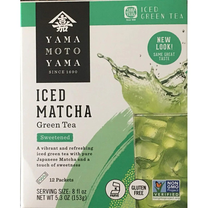 Yamamotoyama Japanese Yamamotoyama Iced Matcha Green Tea Sweetened (12 Packets)