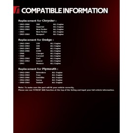 Torchbeam Brake Master Cylinder with Reservoir, Direct Fit Replacement for Chrysler 300 1965-1966, DOT Approved, Iron Alloy, Includes Mounting Hardware