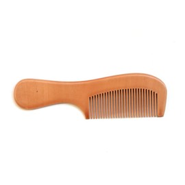 LALAFINA Comb, Wooden Comb, Handmade, Wooden Comb, Peach Wood, Fine Teeth, Hairbrush, Hair Comb, Women's, Men's, Unisex