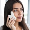 Gua Sha White Jade Stone - Massager for Face, Eyes,