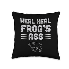 Mexican Quotes Sana Sana Colita de Rana Heal Heal Frog's Ass Throw Pillow