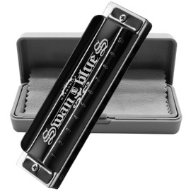 Blues Harmonica Armonica Mouth Organ Harp 10 Holes Harmonica Key of C Diatonic Professional Advanced Music Instrument for Kids Adults