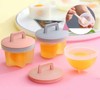 Fayelume Egg Boiler Mold, Boiled Egg Shaper, 4PCS Egg Cooker
