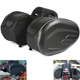 MIHUNTER Motorcycle Tail Bag,Seat Bag,Dual Use Waterproof Helmet Bag for Motorbike - with One Extra Motorcycle Cargo Net