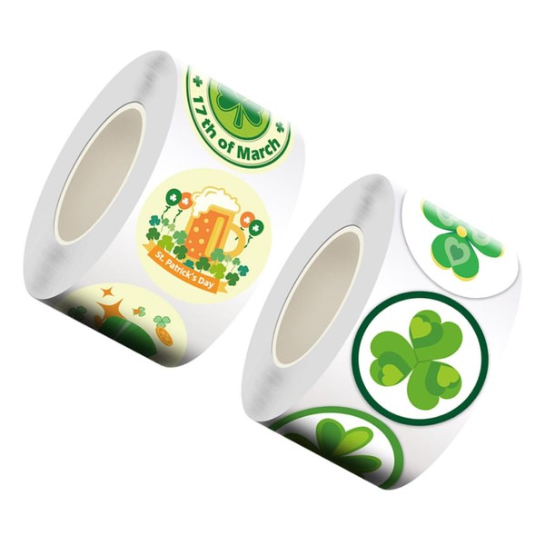 Operitacx Vierblättrige Klebeaufkleber Versiegelungsetiketten Für Den St. Patrick's Day Elegantes