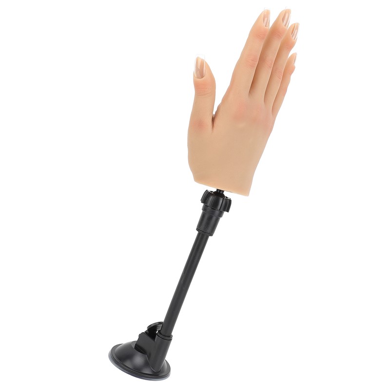 Nail Training Practice Hand Professional Bendable Silicone Female Mannequin Hand