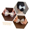 Healvian Rhinestone Bow Hair Clip for Women Elegant Hair Barrette