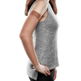 Ease Opaque Lymphedema Firm Arm Sleeve - Large Regular - Sand - 30-40 mmHg