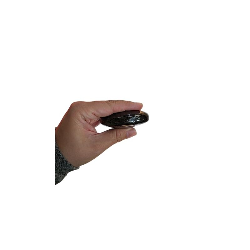Par de Piedras de Obsidiana para Masaje Corporal Relajante, Negro