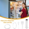 Refrigerator Cleaning Set, 5-Piece Fridge Drain Cleaning Brush, Ice Scraper,