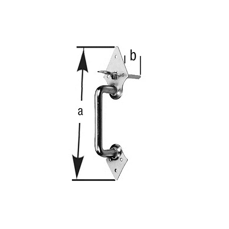 Poll Mann Fittings 2170000 Jack Handle/Galvanised Bow Handle 255 mm,