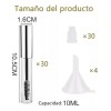 30 Envases Rimel Vacío 10ml Caja Pestañas Cepillosaccesorio