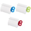 3 Pcs Plastic Toothpaste Tube Dispenser, Rolling Squeezer Stand for