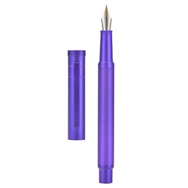 Asvine Hongdian 1851 Purple Forest Fountain Pen Blade Nib Classic Design Calligraphy Pen with Converter and Metal Pen Case Set