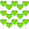 Fruidles Lollipops Mini Heart Shaped 30 Lollipops, Green Apple Flavored