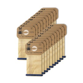 MULTI-FILTER 14208 Style C Tank/Canister Vacuum Bags - Compatible with Electrolux Vacuum Bags Style C; 6-Ply Filtration System Design Delivers Optimal Collection Capabilities; (20 Pack)