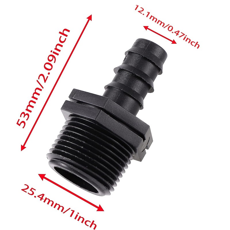 FOGWOWO Irrigation Hose Connector Garden Hose Connector Kit Barb Connector