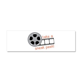 CafePress Sneak Peek Car Magnet 10 X 3 10" x 3", Bumper Magnet