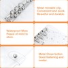 A5 Soft PVC Notebook Binder,Clear Soft PVC 6 Hole Ring