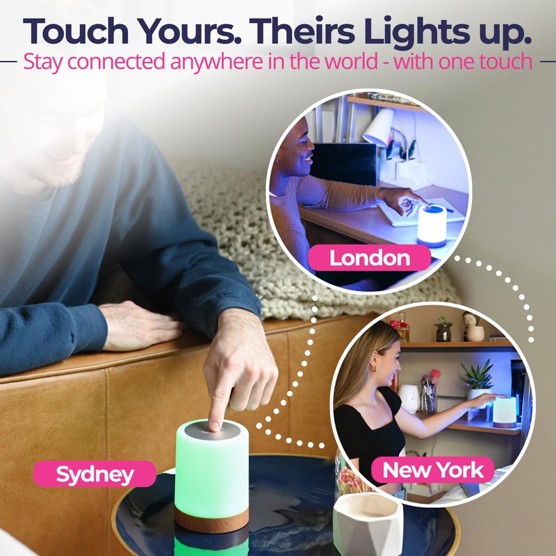 LuvLink Friendship Lamps No Subscription WiFi Touch Lamp for Long